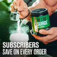 NITROSURGE – Pre Workout Powder – Sour Peach Rings – 30 Servings