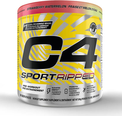 Cellucor – C4 Sport Ripped Pre Workout – Strawberry Watermelon – 30 Servings