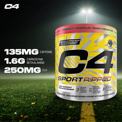Cellucor – C4 Sport Ripped Pre Workout – Strawberry Watermelon – 30 Servings