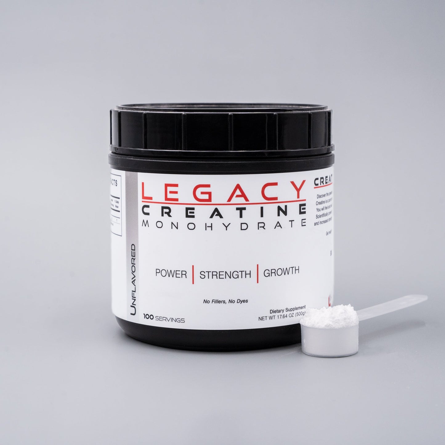 Legacy Creatine | 100 Servings | Pure Creatine Monohydrate