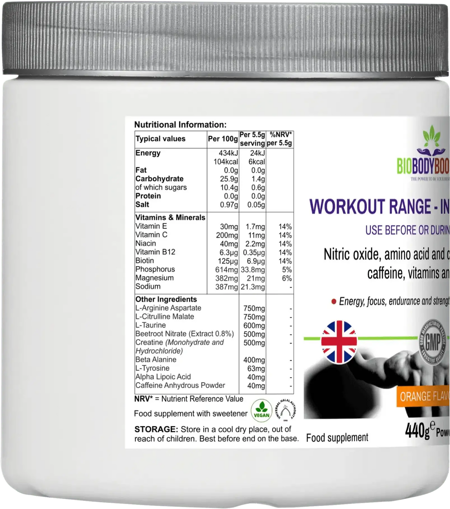 Workout Range - Intra-Workout Amino Acids and Creatine Blend